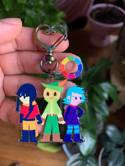 Wandersong Audrey Kiwi and Miriam keychain Wandersong Audrey Kiwi and Miriam keychain