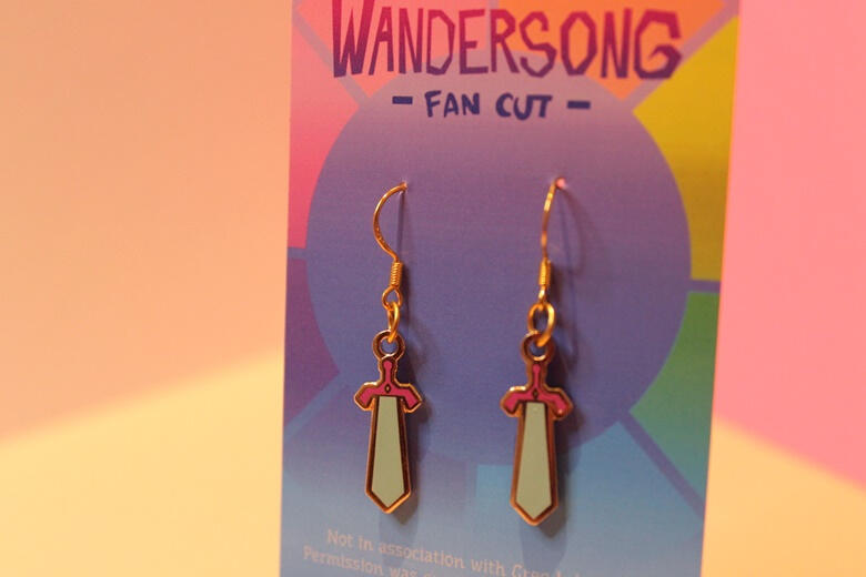 Wandersong Hero Sword earrings