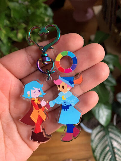 Wandersong Miriam and Kiwi keychain Wandersong Miriam and Kiwi keychain