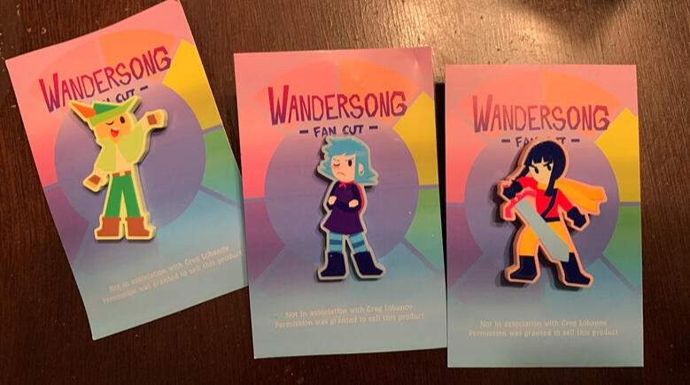 Wandersong Pastel Acrylic Pins Wandersong Pastel Acrylic Pins